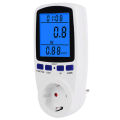Socket Digital Wattmeter Power Consumption Watt Energy Meter KWh AC 230V Electricity with Backlights EU Plug.