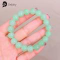 White Jade Bodhi Gradual Color Beaded Bracelet for Women Men Lucky Prayer Beads Bracelets Gradient Imitation Jade Stone Bracelet. 