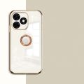 New Phone Case For Tecno Spark Go 2024 Cover Soft 6D Electroplating Antioxidant Ring Bracket Attraction for Tecno Spark Go 2024 Case. 