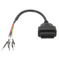 Diagnostic Extension Pigtail Cord, Stable Performance High Reliability OBD2 Female Connector Cable for Car. 