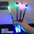 1pc LED Spinner Gel Pen Luminous Spinning Fidget Spinner Light Rotating Pen Toys Gift.