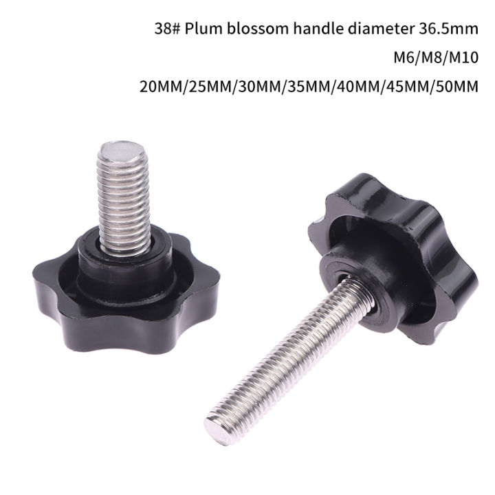 2PCS%20Thread%20Star%20Shaped%20Clamping%20Bolt%20Knob%20Bakelite%20Plastic%20Head%20Handle%20Screw%20GJCUTE%20-%20Image%203