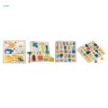 Wooden Matching Puzzle Early Educational Montessori Toy for Baby Preschool.