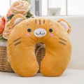 Stuffed Toys Creative Plush Toy Pillow Cartoon Animal Cute U-Shaped Pillow Office Waist Doll U-Shaped Neck Pillow Wholesale.
