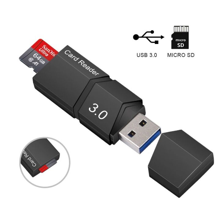 USB 3.0 Card Reader TF Micro SD Card Converter Smart High Speed USB 3.0