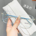 New Anti-Blue Light Glasses Men and Women Korean Fashion Xiaohongshu Plain Glasses Frame Glasses for Students Myopia Frame. 