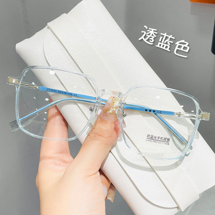 New%20Anti-Blue%20Light%20Glasses%20Men%20and%20Women%20Korean%20Fashion%20Xiaohongshu%20Plain%20Glasses%20Frame%20Glasses%20for%20Students%20Myopia%20Frame%20-%20Image%202