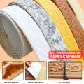 10M/Roll Waterproof Wall Border Adhesive Foam Tiles Sticker Peel and Stick Wallpaper Board for Home Decor Tile edge decoration.