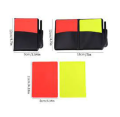 Football Red And Yellow Cards Record Red Card Yellow Card Referee Tool Equipment With Leather Case And Ballpoint Pen.