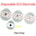 50Pcs ECG Electrodes Medical Disposable Electrode Patch EKG Accessories Non-woven ECG Electrode Pads Demoo. 