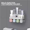 Toothbrush Holder Wall Mounted Toothbrush Holder Cups Bathroom Shelves Bathroom Organizer Tooth Paste Dispenser With Toothbrush Organizer. 