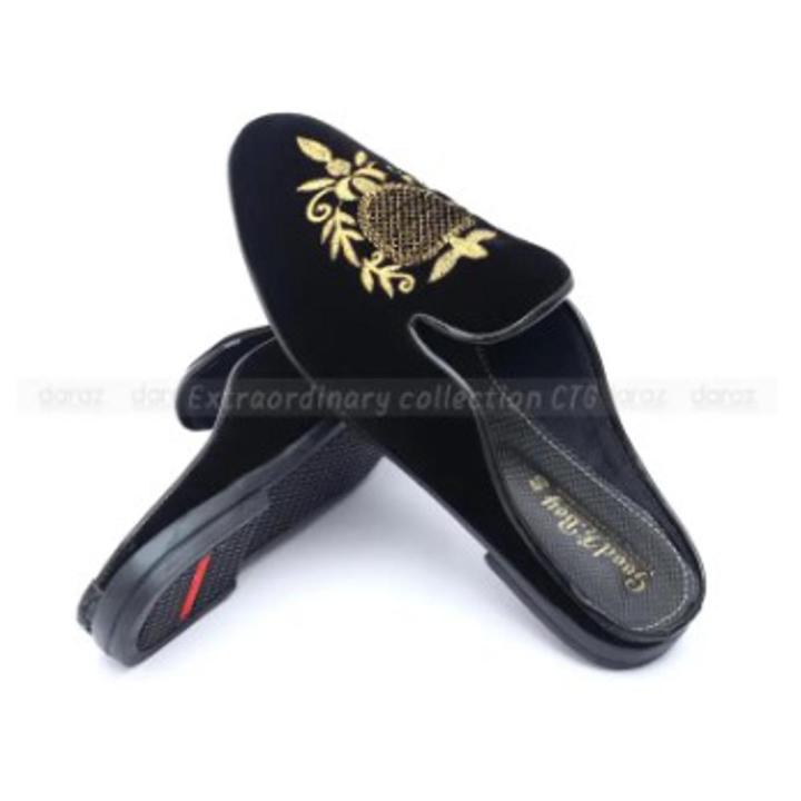 Loffer Velvet Loafer Half Shoes