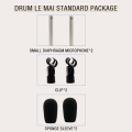 1 Pair C02 Pen-Shaped Condenser Microphone Shockproof Clip B.