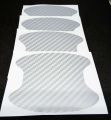 4 Pcs Universal Carbon Fiber Auto Car Door Handle Stickers Car Handle Protection Car Handle Anti Scratch Stickers Car Accessories. 