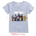 Fortnite children's short-sleeved T-shirt cartoon printing baby boy and girl Summer comfortable shirt clothes casual T-shirt. 