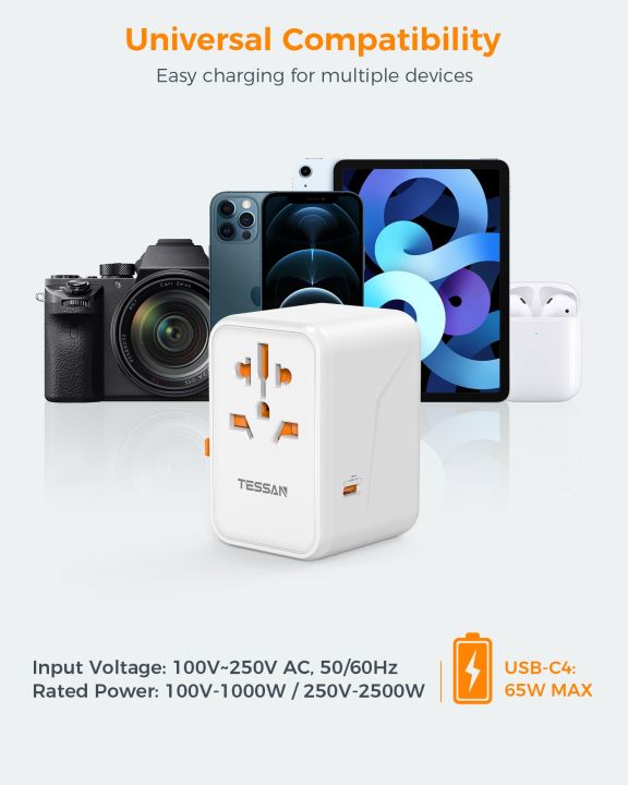 TESSAN%2065W%20GaN%20Universal%20Travel%20Adapter%20with%20USB%20Port%20Type%20C%20Fast%20Charging%20Worldwide%20Power%20Adapter%20EU/UK/USA/AUS%20Plug%20for%20Travel%20-%20Image%206