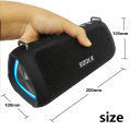 SODLK T18 80W High-Power caixa de som Bluetooth Speaker Outdoor Wireless Subwoofer Soundbar TES Party Karaoke Mega Bass With Mic.