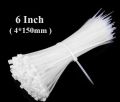 100 PCS 6 Inch Cable Ties (4*150mm) Zip Wraps Strap Nylon Fastening Ring Loop Wire industrial Cable Tie.