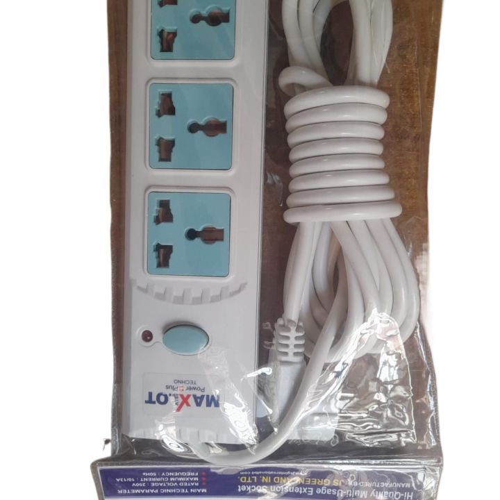 Multi%20Plug%20Maxlot%20ML-1275%20Multiplug%204%20Port%20Extention%20Socket%209%20Feet%20Cable%20-%20Image%202