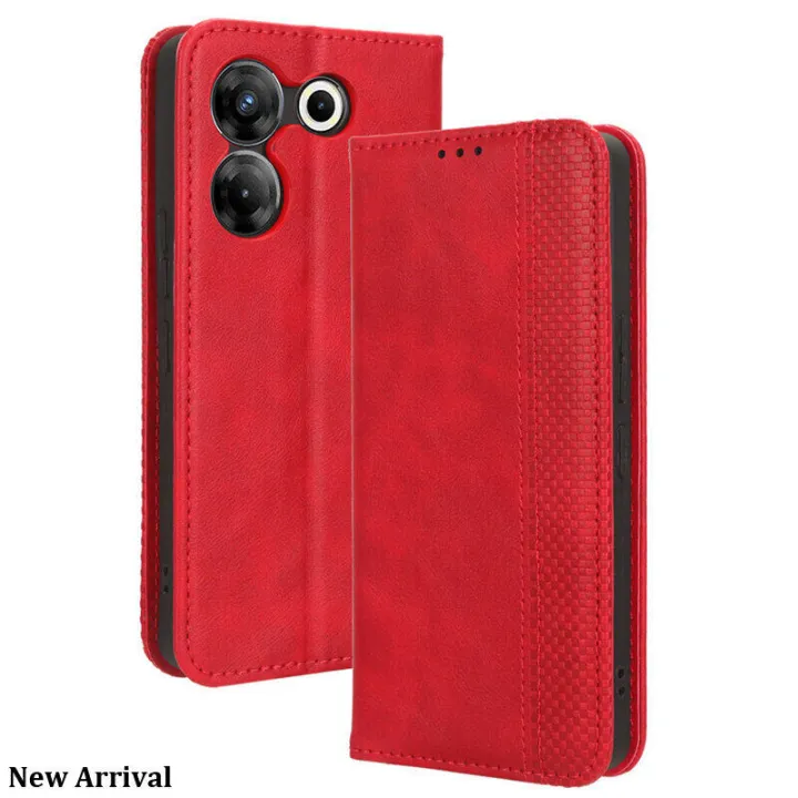 New%20Phone%20case%20Tecno%20Camon%2020%20Pro%20Back%20cover%20Vintage%20Wallet%20Back%20cover%20Flip%20Folio%20Card%20Slot%20Stand%20Cover%20-%20Image%208