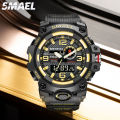 SMAEL Fashion Sport Watches Men Chronograph Clock Luxury Waterproof Man Watches 2023 Modern Dual Movement Wristwatches 8035.