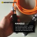 8mm thick PVC 340 GRAMS heavy jump rope skip cord super long 3.2 meters for tall people handle with ball bearing fitness HIIT. 