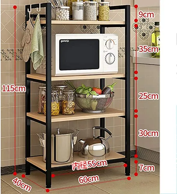 4-storey%20Kitchen%20Shelf%20Floor-standing%20Wood%20Carbon%20Steel%20Structure%20Multi-purpose%20Storage%20Rack%20Suitable%20Kitchen%20-%20Image%207