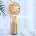 Portable Mini Hand Fan Water Humidifier Outdoor Handheld Fan Usb Rechargeable Spray Mist Fan Small Personal Electric Fan 4 Gear.