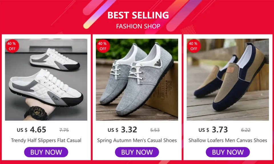 Classic Half Slippers for Men Casual Shoes Lat-soled Wild Man