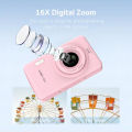 W O Q3 Mini Digital Photo Camera 48MP 1080P 16X Zoom Child Point and Shoot Vlogging Cameras Vintage Portable Video Photocamera. 