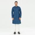 Semi Fit Casual Panjabi - Light Navy. 