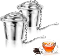 304 stainless steel tea infuser with chaining for tea and home cooking metal Strainer for kettle. 
