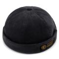 Mens Corduroy Adjustable Solid French Brimless Hat Retro Skullcap Sailor Cap.