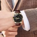 POEDAGAR Men's Business Leisure Quartz Watch Luminous Waterproof Fashion Analog Calendar Wrist Watch.