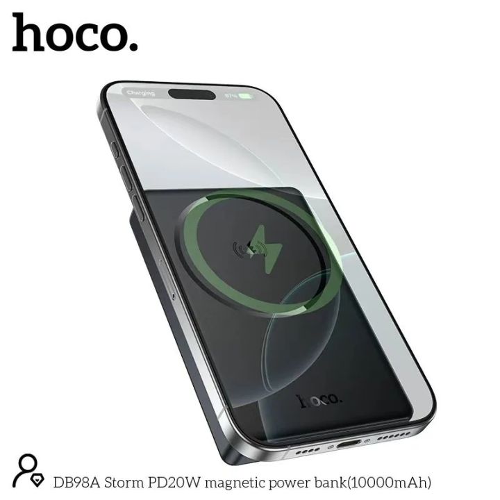 HOCO%20DB98A%2010000mAh%2020W%20PD%20Magnetic%20Wireless%20Power%20Bank%20Ultra%20Slim%20Fast%20Charging%20(15W%20Wireless%20+%20Type-C%20PD)%20by%20AST%20-%20Image%203