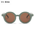 OQ BOGA 10 Colors Round Frame Anti UV Kids Sunglasses Children Outdoor Eye Protection Full Rim Sun Glasses. 