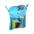 Four-color linen stroller hanging bag baby stroller back hanging bag baby out storage bag. 