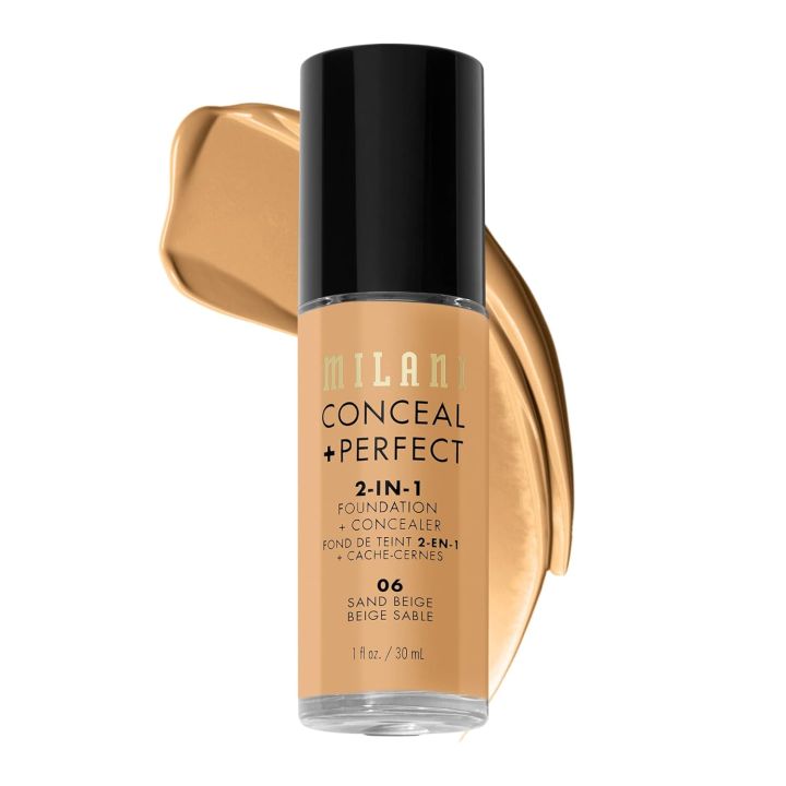 Milani Conceal + Perfect 2 in 1 Liquid Foundation & Concealer (Sand Beige 06)