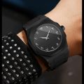 Arabic Watch Waterproof Men's Quartz Watch Black PC Plastic watch for men - Aura Arabic Watch - Black. 