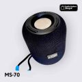 Heavy Bass MS-70 Portable Wireless Bluetooth Speaker | BT 5.3 | RGB Lights | FM Radio | USB | TF Card | Hands-Free Calling. 