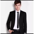 Men's Classic Slim Fit Notch Lapel Single-breasted Blazer Casual Business Suit Jacket in Solid Color.