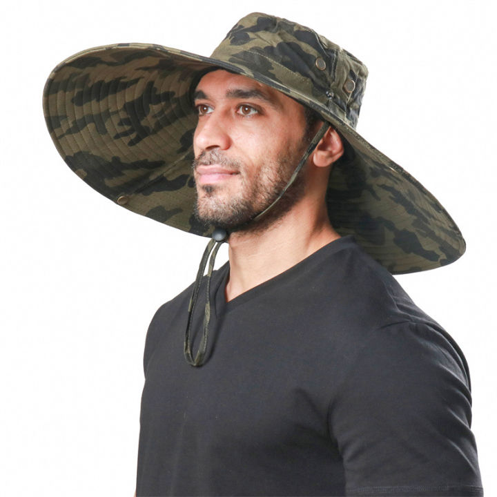 100%25%20Cotton%20Camouflage%20Bucket%20Hat%2016CM%20Large%20Wide%20Brim%20Sun%20Hat%20Camping%20Hiking%20Mesh%20Breathable%20Anti%20UV%20Fishing%20Hats%20for%20Men%20Women%20-%20Image%202