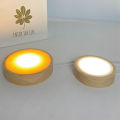 Round Wooden LED Night Light Base Decorative Display Stand For Crystals Glass Ball Decor. 