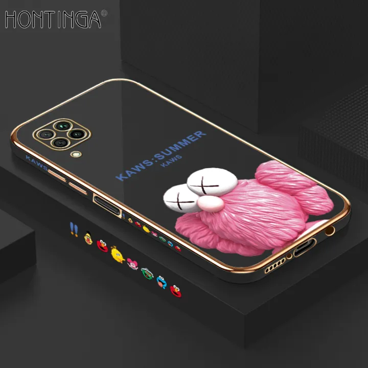 Hontinga%20for%20Huawei%20Nova%207I%20Case%20Luxury%206D%20Plating%20Pink%20Doll%20Side%20Pattern%20Soft%20Back%20Cover%20Silicone%20Square%20Phone%20Cases%20-%20Image%202