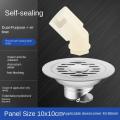 Toilet Odor-proof Floor Drain Stainless Steel Circular Washing Machine Dual-purpose Sewer Cover Bathroom Drain Floor Drain. 