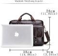 Men's Briefcase Bag Casual Handbag Cow Leather Single Shoulder Cross Body Business Travel Bag Messenger Computer Bag for men. 