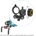 JDXHLAU 2X VD-F0 Camera Follow Focus 15MM Follow Focus with Gear Ring Belt for and Other DSLR Camera. 
