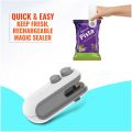 TEKCOOL Portable Mini Sealing Machine, Handheld Packet Sealer for Food, Snacks, Chips, Fresh Storage, Plastic Bags Sealing Machine, 1 YEAR Warranty. 