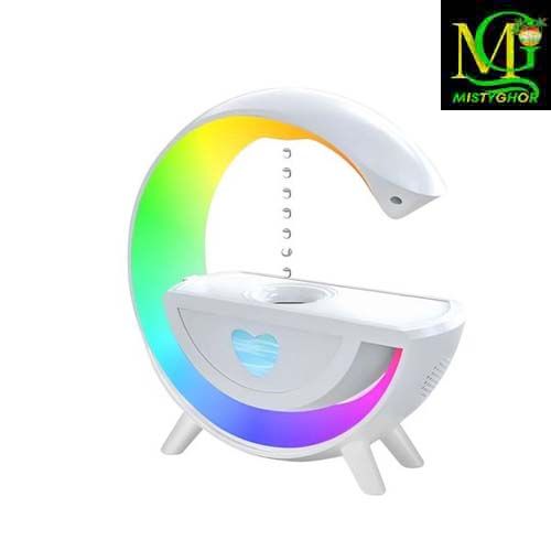 “G‑Shape LED Table Lamp – Wireless Charging, RGB Light, Bluetooth ...