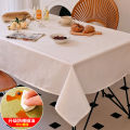 Cotton hemp tablecloth, waterproof and oil-proof, no-wash, laminated dustproof tablecloth, rectangular tablecloth, coffee table, table mat decorative cloth.